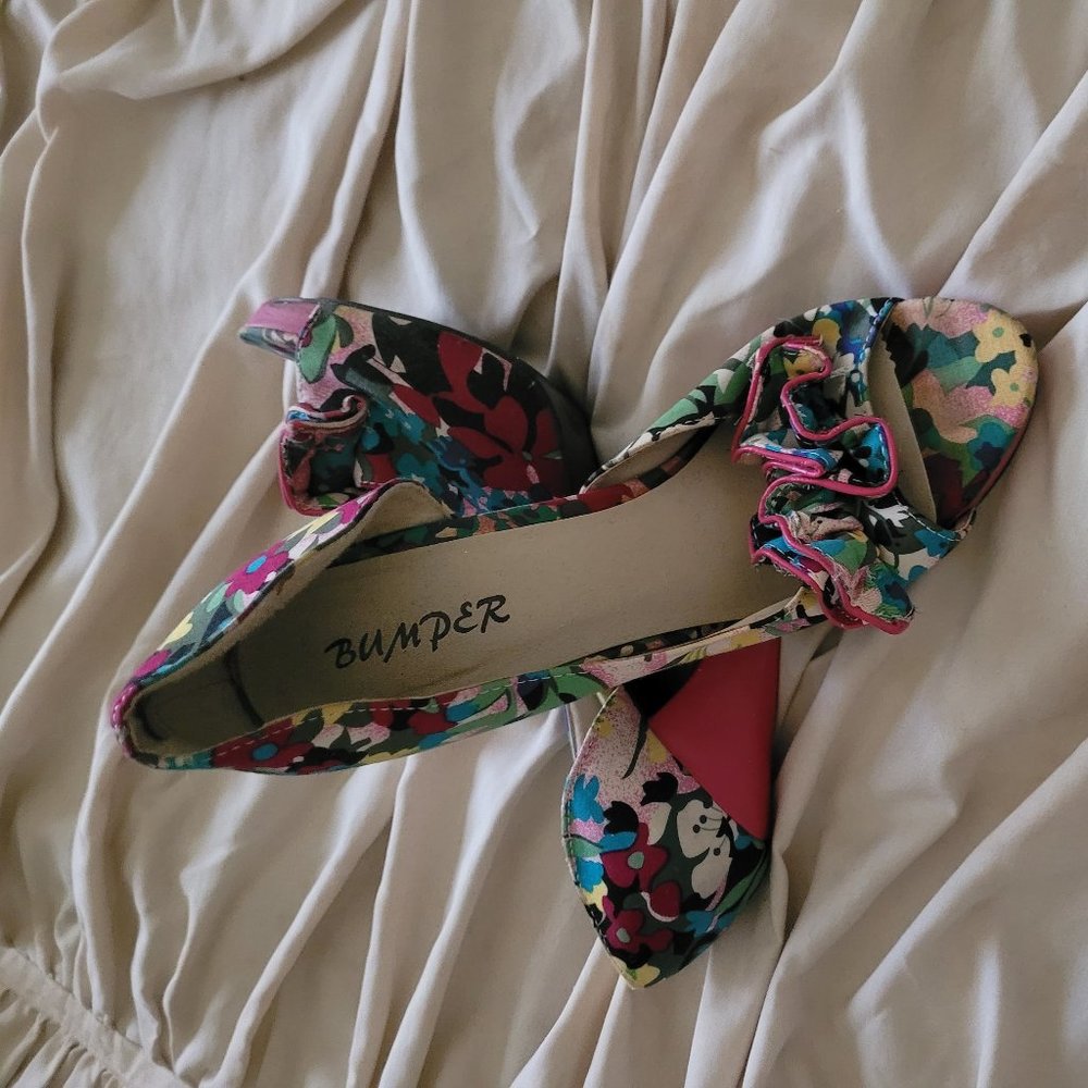 Bumper High Heels Floral Size 8